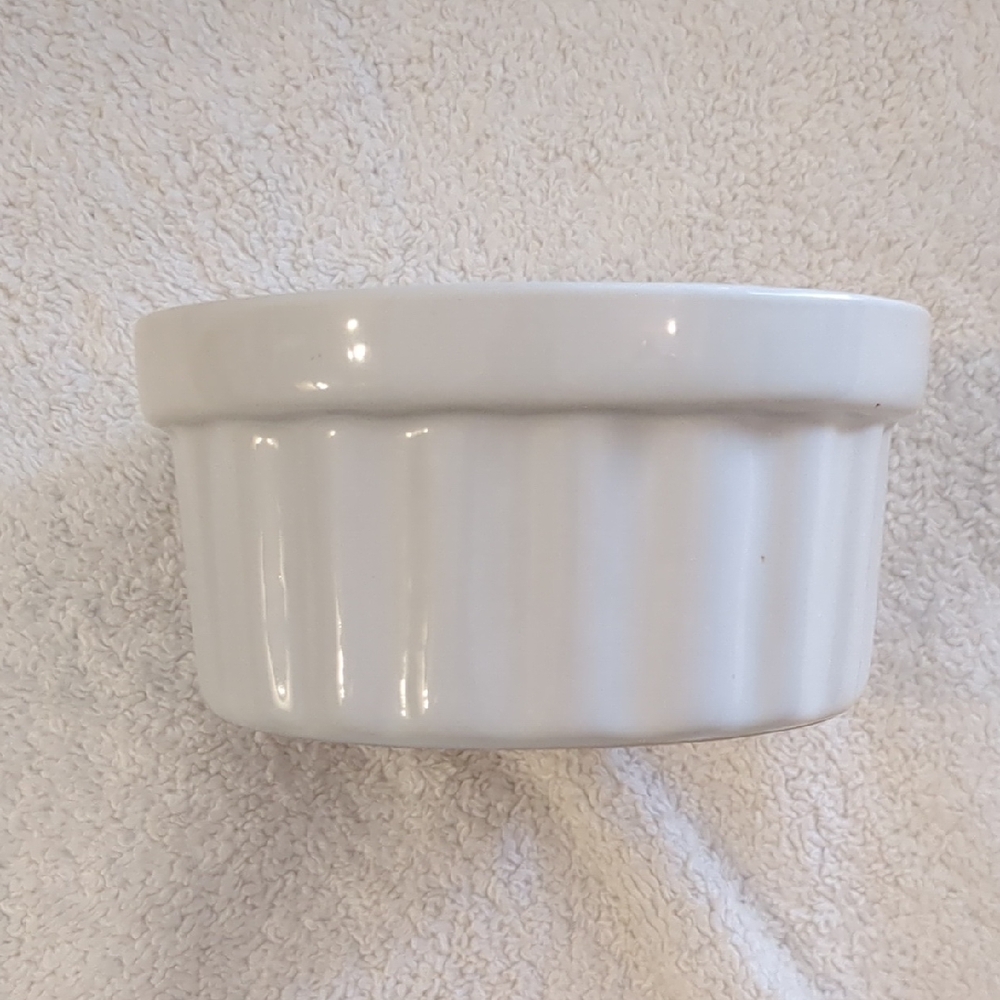 White Ceramic Ramekin Dish